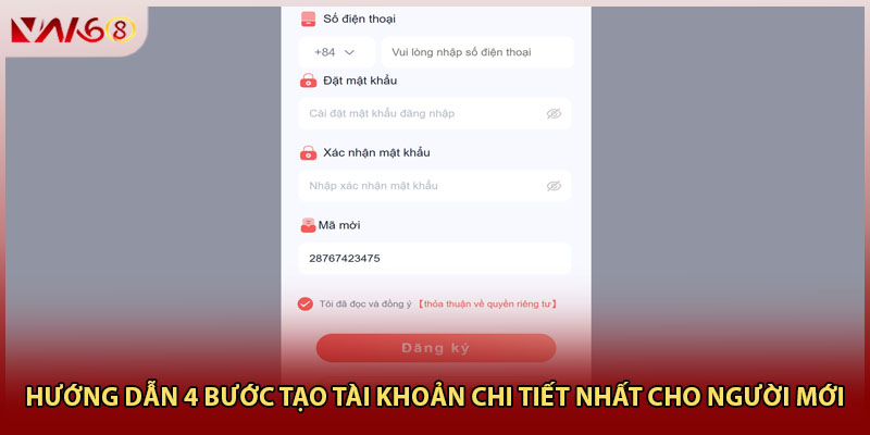 Hướng dẫn 4 bước tạo tài khoản chi tiết nhất cho người mới Hướng dẫn 4 bước tạo tài khoản chi tiết nhất cho người mới